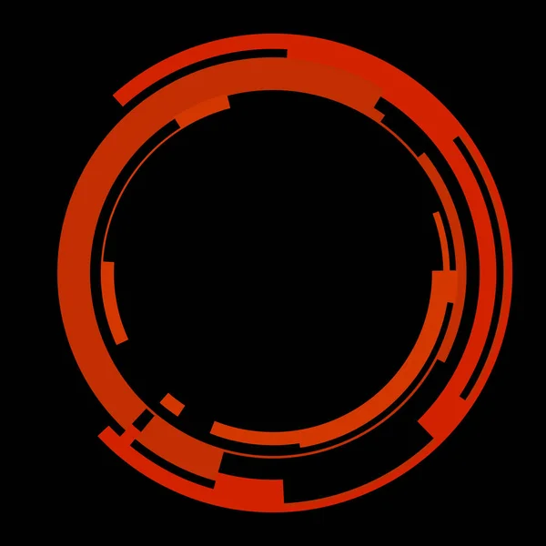 Élément Interface Hud Circulaire Futuriste Fond Géométrique Cercle Abstrait Illustration — Photo