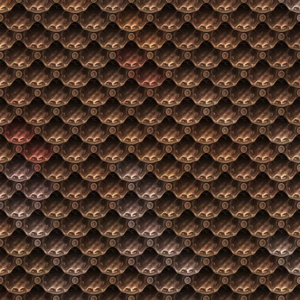 Бесшовная Текстура Брони Иллюстрация Металлический Рисунок Фон Металлических Пластин Средневековые — стоковое фото