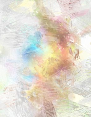 Soyut arkaplanda pürüzlü fırça darbeleri. Fırça boyası. Renkli boya darbeleri. Eşsiz duvar sanatı. Tuvaldeki modern sanat. Renkli çağdaş sanat eserleri.