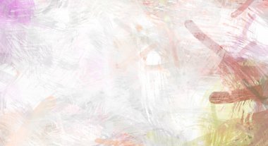 Soyut arkaplanda pürüzlü fırça darbeleri. Fırça boyası. Renkli boya darbeleri. Eşsiz duvar sanatı. Tuvaldeki modern sanat. Renkli çağdaş sanat eserleri.