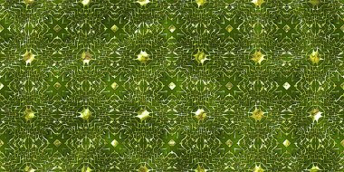 Renkli kumaş arka planında moda tarzında gümüş örgü süsü olan lüks, kusursuz bir şablon. Duvar kağıtları ve tekstil baskısı için tasarım. Lüks, ışıl ışıl metalimsi fantezi dokusu.