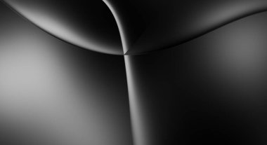 Web sitesi, poster, marka kimliği, broşür, sunum şablonu için lüks koyu bir arka plan. Dalgalı şekilli kaliteli tasarım. Dalgalanmalı soyut arkaplan. Pankart veya kapak tasarımı için dekorasyon.