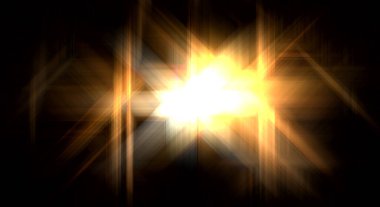 Parlak prizma arayüzü elementi. Soyut alevli geometrik arkaplan. Dijital teknolojinin grafiksel çizimi.