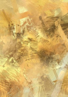 Soyut arkaplanda pürüzlü fırça darbeleri. Fırça boyası. Renkli boya darbeleri. Eşsiz duvar sanatı. Tuvaldeki modern sanat. Renkli çağdaş sanat eserleri.