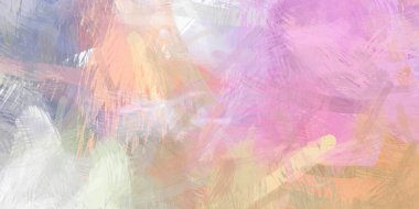 Soyut arkaplanda pürüzlü fırça darbeleri. Fırça boyası. Renkli boya darbeleri. Eşsiz duvar sanatı. Tuvaldeki modern sanat. Renkli çağdaş sanat eserleri.