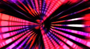 Siyah arkaplanda dönen ışık gösterisi. Lüks çizgiler. Parlak kıvrımlı duvar kağıdı. Uzay tüneli. Dönen ışık çemberi ya da maytap izi. Parlak konsept çizimi.