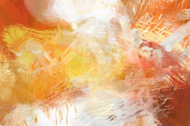 Soyut arkaplanda pürüzlü fırça darbeleri. Fırça boyası. Renkli boya darbeleri. Eşsiz duvar sanatı. Tuvaldeki modern sanat. Renkli çağdaş sanat eserleri.