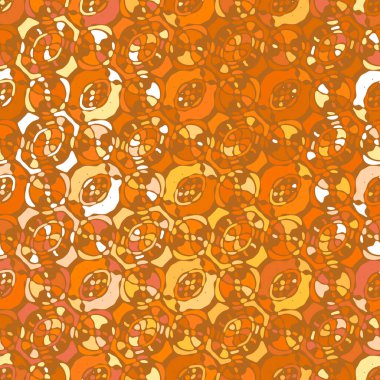 Yaratıcı karalama sanatı farklı şekil ve dokulara sahip kusursuz desen. Kolaj. Sanatsal arka plan. Soyut duvar kağıdı. Dekoratif hippi fayansları.