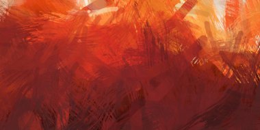 Soyut arkaplanda pürüzlü fırça darbeleri. Fırça boyası. Renkli boya darbeleri. Eşsiz duvar sanatı. Tuvaldeki modern sanat. Renkli çağdaş sanat eserleri.