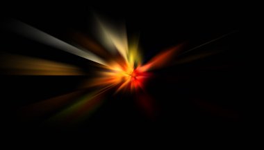 Parlayan yıldızın patlaması. Dinamik renkli arkaplan resmi. Parıldayan ışıklar duvar kağıdı. Tasarımınız için canlı şablon.