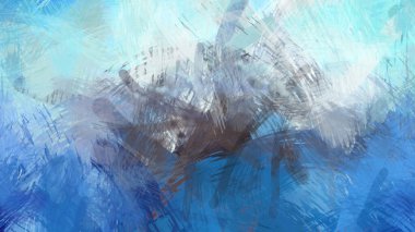 Soyut arkaplanda pürüzlü fırça darbeleri. Fırça boyası. Renkli boya darbeleri. Eşsiz duvar sanatı. Tuvaldeki modern sanat. Renkli çağdaş sanat eserleri.