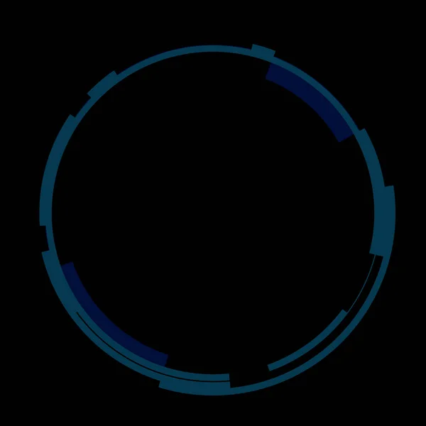 Futurisztikus Kör Alakú Hud Interfész Elem Absztrakt Kör Geometriai Háttér — Stock Fotó