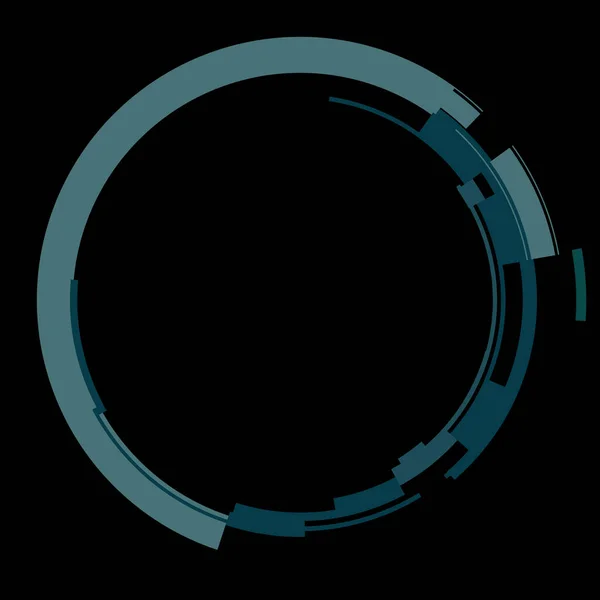 Futurisztikus Kör Alakú Hud Interfész Elem Absztrakt Kör Geometriai Háttér — Stock Fotó