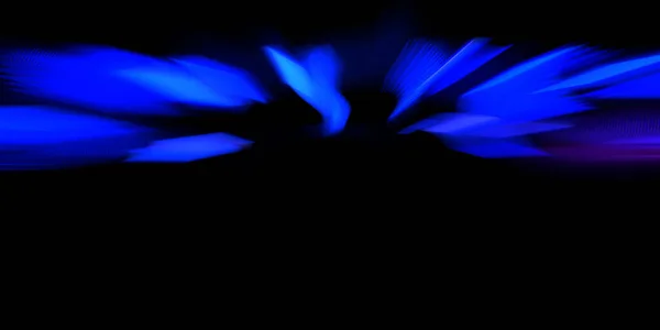 Energie Praskla Krásnými Živými Barvami Dynamické Paprsky Světla Izolované Černém — Stock fotografie