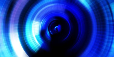 Parlayan neon ışıkları. Parlak sunum tasarım şablonu. Fotoğraf makinesi konsepti. Soyut arkaplan. Dönen ışık ışınları. Hareketli kavramsal duvar kağıdı. Grafik dijital illüstrasyon. 