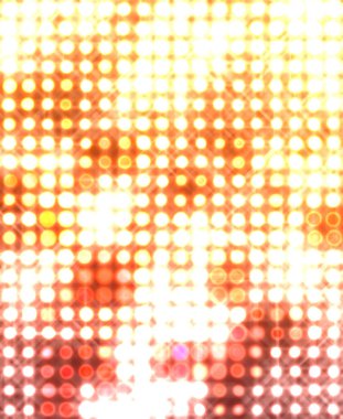 Parlak desenli duvar kağıdı. Sahne ışıkları olan renkli ışıkların ihtişamlı arkaplanı. Parlayan ışıklar siyah arka planda parti izleri. Sahne veya stadyum ışıklarının dijital illüstrasyonu. 