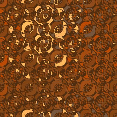 Yaratıcı karalama sanatı farklı şekil ve dokulara sahip kusursuz desen. Kolaj. Sanatsal arka plan. Soyut duvar kağıdı. Dekoratif hippi fayansları.