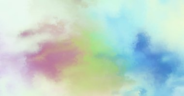 Modern fırça darbeleri. Poster, duvar sanatı, afiş, kart, kitap kapağı veya ambalaj için rahatlatıcı kompozisyonun yumuşak renkli çizimi. Pastel renklerle suluboya. 