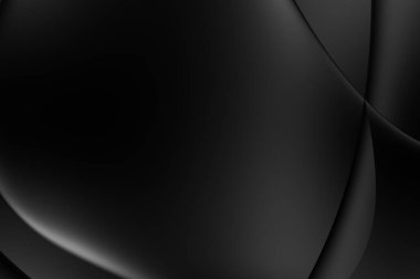 Web sitesi, poster, marka kimliği, broşür, sunum şablonu için lüks koyu bir arka plan. Dalgalı şekilli kaliteli tasarım. Dalgalanmalı soyut arkaplan. Pankart veya kapak tasarımı için dekorasyon.