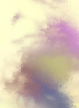 Modern fırça darbeleri. Poster, duvar sanatı, afiş, kart, kitap kapağı veya ambalaj için rahatlatıcı kompozisyonun yumuşak renkli çizimi. Pastel renklerle suluboya. 