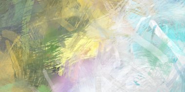 Soyut arkaplanda pürüzlü fırça darbeleri. Fırça boyası. Renkli boya darbeleri. Eşsiz duvar sanatı. Tuvaldeki modern sanat. Renkli çağdaş sanat eserleri.