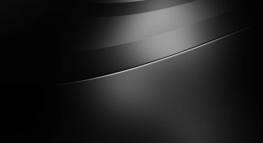 Siyah kıvrımlı yüzey. 3 boyutlu illüstrasyon. Soyut fütüristik geçmiş. Minimalist geometrik kapak tasarımı. Çarpık siyah çizgiler. Lüks dokuma duvar kağıdı. Zarif arkaplan.