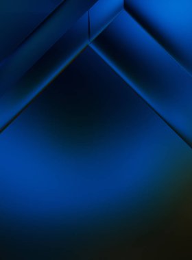 3 boyutlu illüstrasyon. Moda, basit geometrik renk gradyan arkaplan. Geometrik dinamik şekiller. Gölgeli teknoloji dijital şablonu ve gradyan arkaplanda ışıklar.  