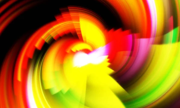 Revolving Light Show Background Ethereal Energetic Swirl Rotation Vivid Colors — Stock Photo, Image