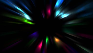 Parlayan yıldızın patlaması. Dinamik renkli arkaplan resmi. Parıldayan ışıklar duvar kağıdı. Tasarımınız için canlı şablon.