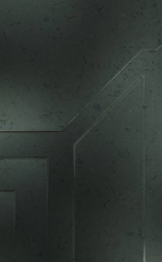 Çukur SciFi panelleri duvar. Üç boyutlu illüstrasyon. Gelecekçi kavramsal tasarım arka planı. Uzay gemisi desenli duvar kağıdı. Fırçalanmış teknoloji desen yüzeyi. 