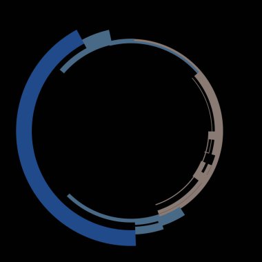 Fütürist dairesel gövde arayüzü elementi. Soyut çember geometrik arkaplan. Dijital teknolojinin grafiksel çizimi.