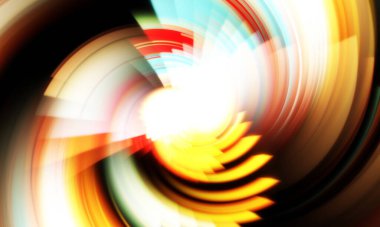 Dönen Işık gösterisi arka planı. Canlı renklerle donatılmış ruhani enerji girdabı. Renkli canlı hareket çizimi. Tanıtım geçmişi. Kutlama grafiği.