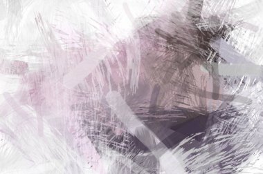 Soyut arkaplanda pürüzlü fırça darbeleri. Fırça boyası. Renkli boya darbeleri. Eşsiz duvar sanatı. Tuvaldeki modern sanat. Renkli çağdaş sanat eserleri.