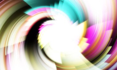 Dönen Işık gösterisi arka planı. Canlı renklerle donatılmış ruhani enerji girdabı. Renkli canlı hareket çizimi. Tanıtım geçmişi. Kutlama grafiği.