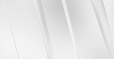 Soyut ışık fütüristik duvar kağıdı. Zarif, parlak çizgili arka plan. Geometrik katmanlı üç boyutlu beyaz arkaplan. Poster, broşür, sunum ve web sitesi için geometrik şablon tasarımı.