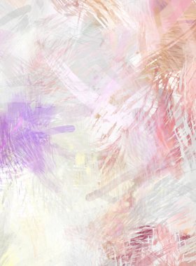 Soyut arkaplanda pürüzlü fırça darbeleri. Fırça boyası. Renkli boya darbeleri. Eşsiz duvar sanatı. Tuvaldeki modern sanat. Renkli çağdaş sanat eserleri.