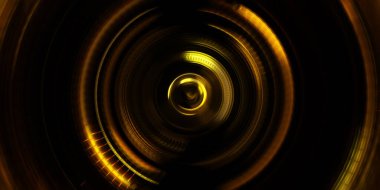 Fotoğraf makinesi konsepti. Soyut arkaplan. Dönen ışık ışınları. Hareketli kavramsal duvar kağıdı. Grafik dijital illüstrasyon. Parlayan neon ışıkları. Parlak sunum tasarım şablonu.