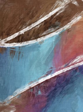 Tuval üzerinde etkileyici fırçalanmış resim. Soyut doku. 2D çizim. Geniş fırça darbeleri. Modern dijital sanat. Çağdaş fırça. Modern ifade. Popüler biçim boyanmış resim.