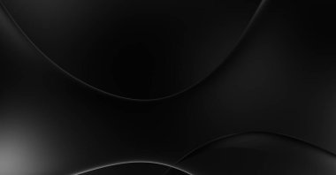 Web sitesi, poster, marka kimliği, broşür, sunum şablonu için lüks koyu bir arka plan. Dalgalı şekilli kaliteli tasarım. Dalgalanmalı soyut arkaplan. Pankart veya kapak tasarımı için dekorasyon.