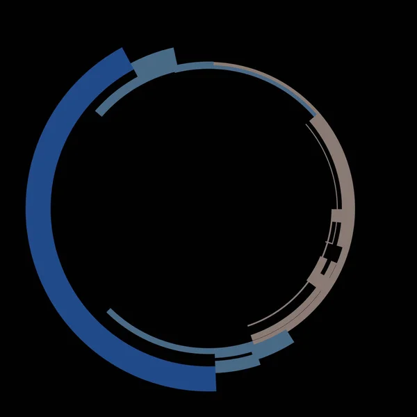Φουτουριστικό Κυκλικό Στοιχείο Διασύνδεσης Hud Αφηρημένο Γεωμετρικό Υπόβαθρο Κύκλου Γραφική — Φωτογραφία Αρχείου