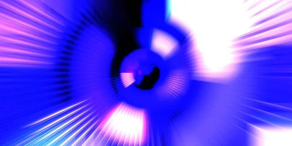 Motion Conceptual Wallpaper Graphic Digital Illustration Glowing Neon Rotating Lights — Stock Photo, Image