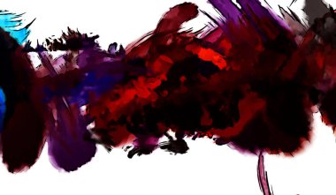 Mürekkep ve fosforlu kalemler yaratıcı çizimler. Beyaz arka planda boyama. El çizimi soyut renk dokuları. Poster, kart, davetiye, pankart, broşür, broşür için tasarım. Boyalı fırça darbeleri