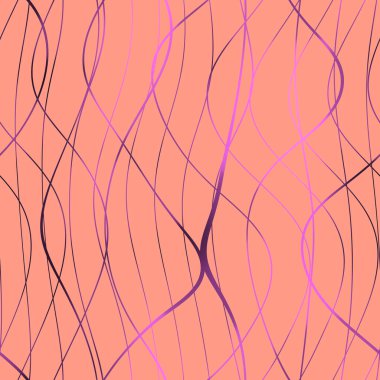 Dalgalı yansıtıcı çizgilerin kusursuz deseni. Lüks minimalist malzeme. Süs dalgasıyla dekoratif motif. Web, kartvizit, davetiye, poster, tekstil baskısı için zarif duvar kağıdı.