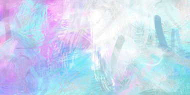 Soyut arkaplanda pürüzlü fırça darbeleri. Fırça boyası. Renkli boya darbeleri. Eşsiz duvar sanatı. Tuvaldeki modern sanat. Renkli çağdaş sanat eserleri.