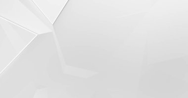 Beyaz 3d geometrik arka plan. Fütürist şablon. Karanlık elementleri olan birinci sınıf soyut duvar kâğıdı. Zarif bir zemin. Lüks minimalist tasarım. Poster, broşür, sunum için tasarım.