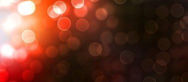 Kavramsal ışıklar duvar kağıdı. Güzel soyut çok renkli bokeh çemberleri parçacıklarla çevrili. Metninizi veya başlığınızı göstermek için boşluk ile odaklanmış olmayan canlı illüstrasyon. 