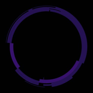 Fütürist dairesel gövde arayüzü elementi. Soyut çember geometrik arkaplan. Dijital teknolojinin grafiksel çizimi.