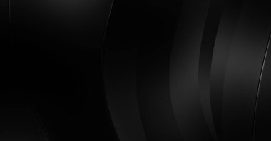 Siyah kıvrımlı yüzey. 3 boyutlu illüstrasyon. Soyut fütüristik geçmiş. Minimalist geometrik kapak tasarımı. Çarpık siyah çizgiler. Lüks dokuma duvar kağıdı. Zarif arkaplan.