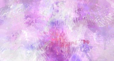 Soyut arkaplanda pürüzlü fırça darbeleri. Fırça boyası. Renkli boya darbeleri. Eşsiz duvar sanatı. Tuvaldeki modern sanat. Renkli çağdaş sanat eserleri.