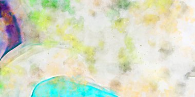 Kova desenli illüstrasyon. Çağdaş ve modern doku. Soyut renk boyama arka planı. Yaratıcı ve sanatsal duvar kağıdı. Fırçalanmış şekilleri ve lekeleri olan sanatsal duvar..